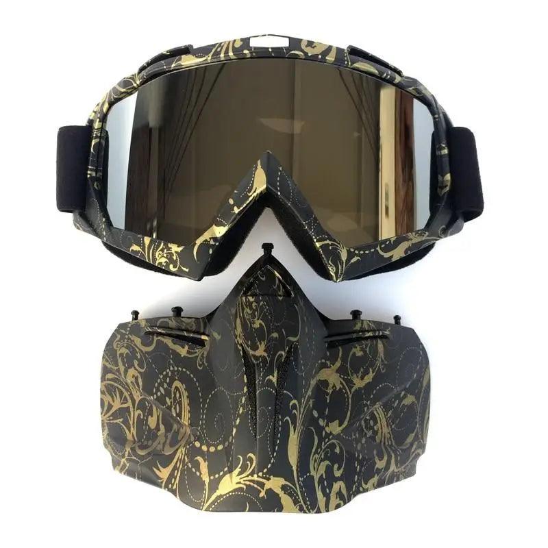 Unisex Snowboard Glasses Snowmobile Skiing Goggles For Men Women Windproof Sunglasses With Detachable Mask -Sunglasses- Melted Glam LLC
