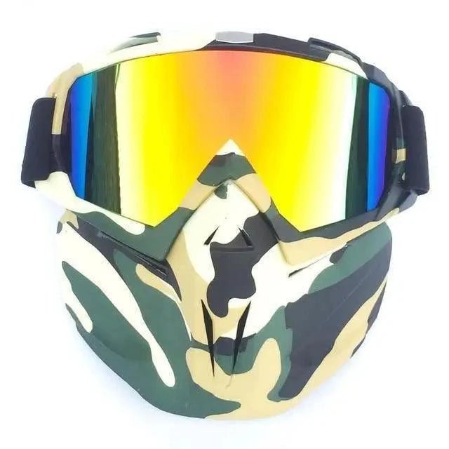 Unisex Snowboard Glasses Snowmobile Skiing Goggles For Men Women Windproof Sunglasses With Detachable Mask -Sunglasses- Melted Glam LLC