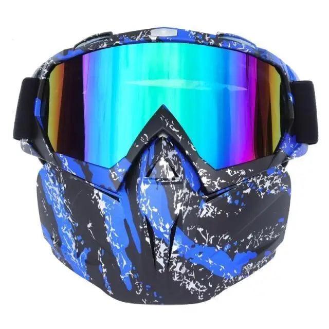 Unisex Snowboard Glasses Snowmobile Skiing Goggles For Men Women Windproof Sunglasses With Detachable Mask -Sunglasses- Melted Glam LLC