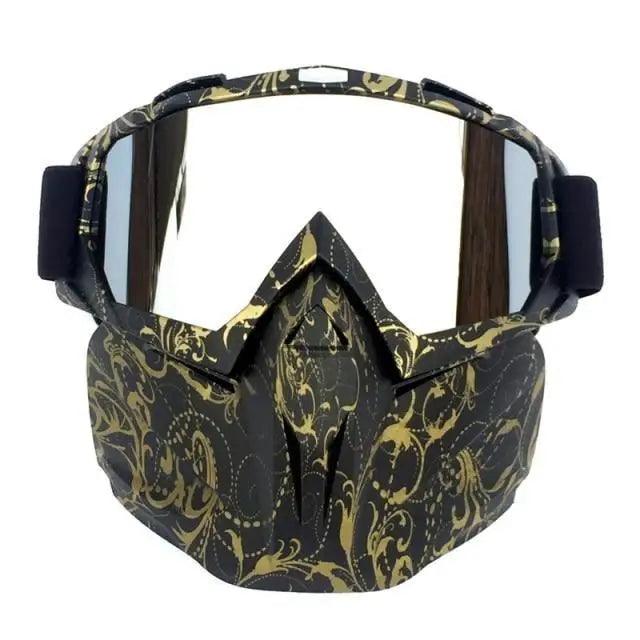 Unisex Snowboard Glasses Snowmobile Skiing Goggles For Men Women Windproof Sunglasses With Detachable Mask -Sunglasses- Melted Glam LLC