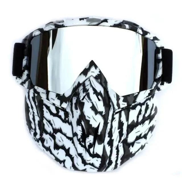 Unisex Snowboard Glasses Snowmobile Skiing Goggles For Men Women Windproof Sunglasses With Detachable Mask -Sunglasses- Melted Glam LLC