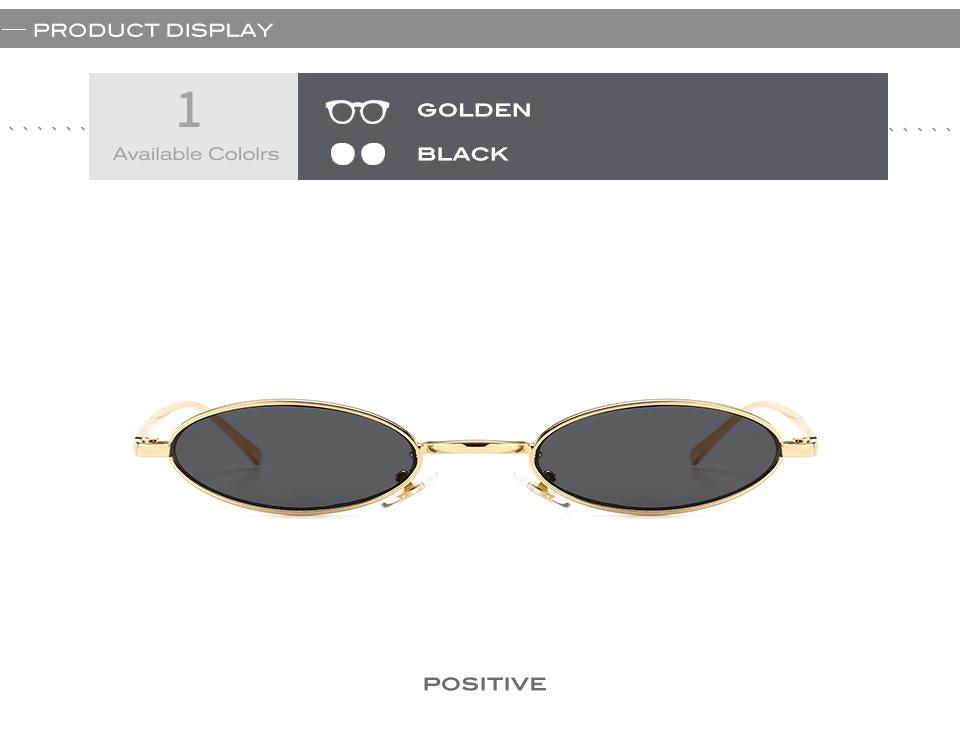 Vintage Oval Sunglasses Metal Frame Oval Sunglasses Sunglasses Retro Sunglasses For Women New Oval Shape Sunglasses For Ladies Eyewear Small Frame Sun Glasses For Women/Men Mirror -sunglasses- Melted Glam LLC