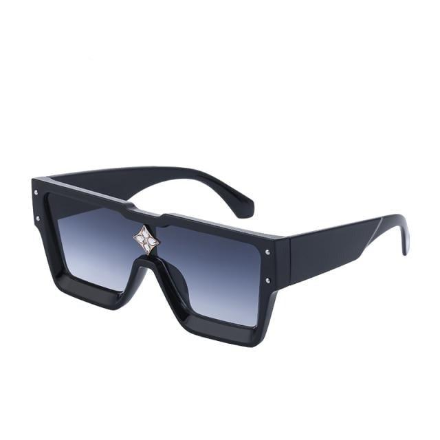 Vintage Oversized Colorful Frame Square Shape Luxury Design Sunglasses For Men Design Sunglasses For Women Oversized Square Sunglasses for Women Men -sunglasses- Melted Glam LLC