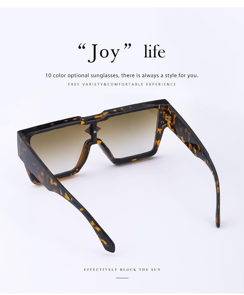 Vintage Oversized Colorful Frame Square Shape Luxury Design Sunglasses For Men Design Sunglasses For Women Oversized Square Sunglasses for Women Men -sunglasses- Melted Glam LLC