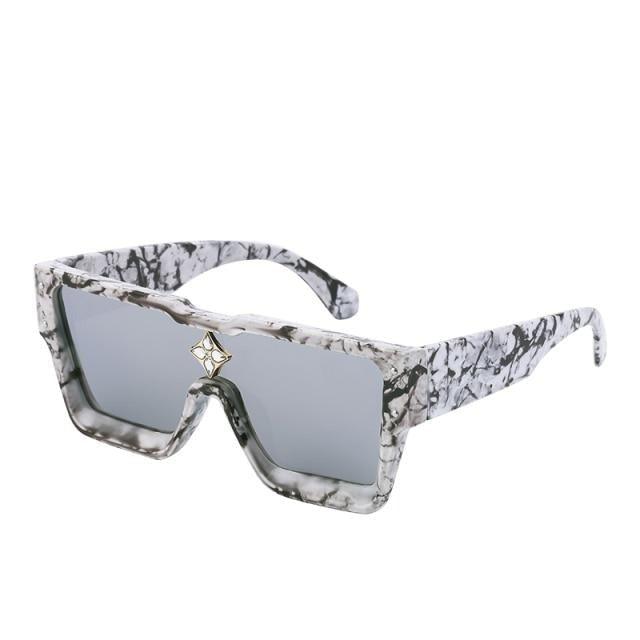 Vintage Oversized Colorful Frame Square Shape Luxury Design Sunglasses For Men Design Sunglasses For Women Oversized Square Sunglasses for Women Men -sunglasses- Melted Glam LLC