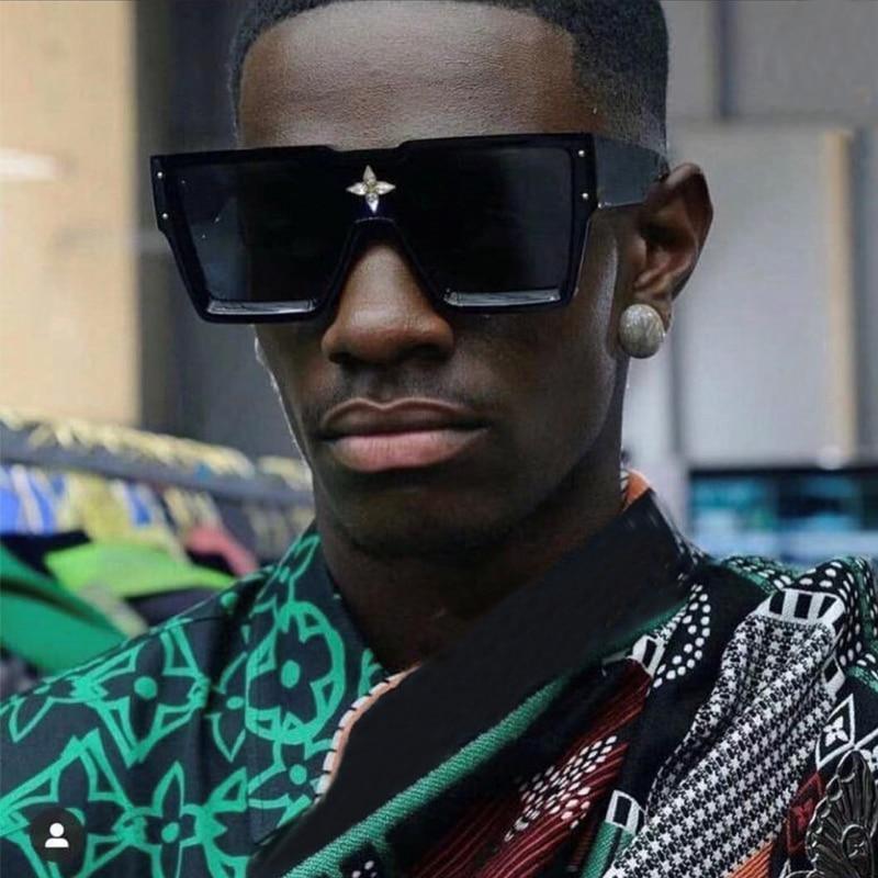 Vintage Oversized Colorful Frame Square Shape Luxury Design Sunglasses For Men Design Sunglasses For Women Oversized Square Sunglasses for Women Men -sunglasses- Melted Glam LLC