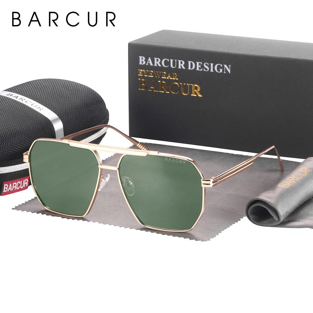 Vintage Retro Oversized BARCUR Big Frame Sunglasses for MenSun Glasses UV400 Large Vintage Retro Shades Eyewear Stevvex Sunglasses -sunglasses- Melted Glam LLC