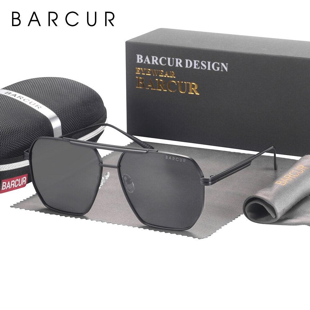 Vintage Retro Oversized BARCUR Big Frame Sunglasses for MenSun Glasses UV400 Large Vintage Retro Shades Eyewear Stevvex Sunglasses -sunglasses- Melted Glam LLC