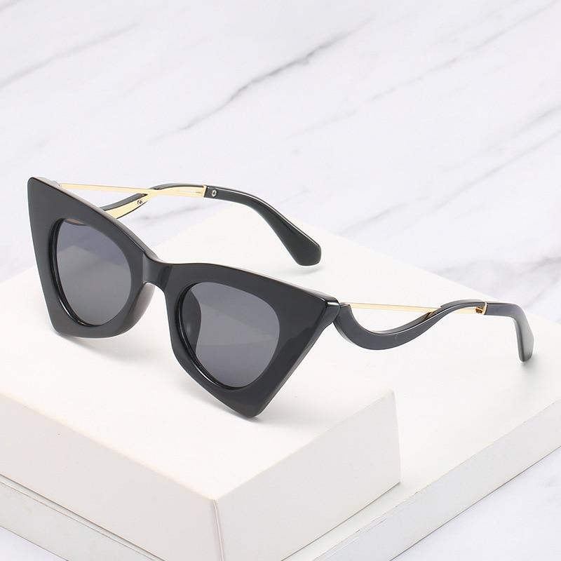 Vintage Square Cat Eye Sunglasses Women Retro Trendy Cat eye Sunglasses Classic Fashionable , Decent Personality & Wind Sunglasses In Retro Box Trending Street Style Sunglasses For Men & Women -sunglasses- Melted Glam LLC