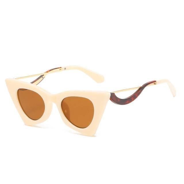 Vintage Square Cat Eye Sunglasses Women Retro Trendy Cat eye Sunglasses Classic Fashionable , Decent Personality & Wind Sunglasses In Retro Box Trending Street Style Sunglasses For Men & Women -sunglasses- Melted Glam LLC