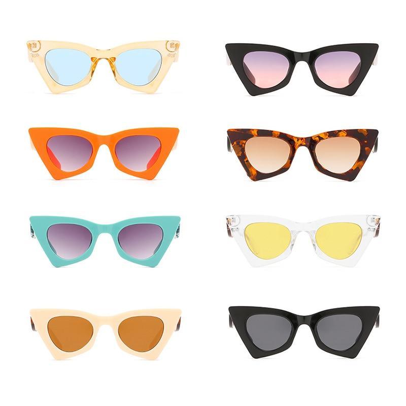 Vintage Square Cat Eye Sunglasses Women Retro Trendy Cat eye Sunglasses Classic Fashionable , Decent Personality & Wind Sunglasses In Retro Box Trending Street Style Sunglasses For Men & Women -sunglasses- Melted Glam LLC