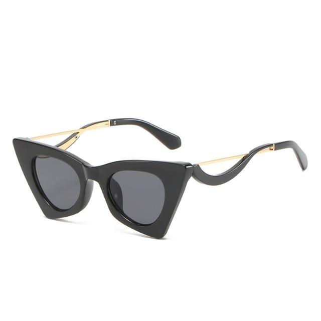 Vintage Square Cat Eye Sunglasses Women Retro Trendy Cat eye Sunglasses Classic Fashionable , Decent Personality & Wind Sunglasses In Retro Box Trending Street Style Sunglasses For Men & Women -sunglasses- Melted Glam LLC