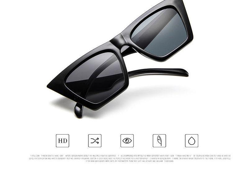 Vintage Square Cat Eye Sunglasses Women Retro Trendy Cateye Sunglasses Popular Sunglasses In High Quality And Colorful Frames Glasses For Women New Retro Eyewear Women -sunglasses- Melted Glam LLC