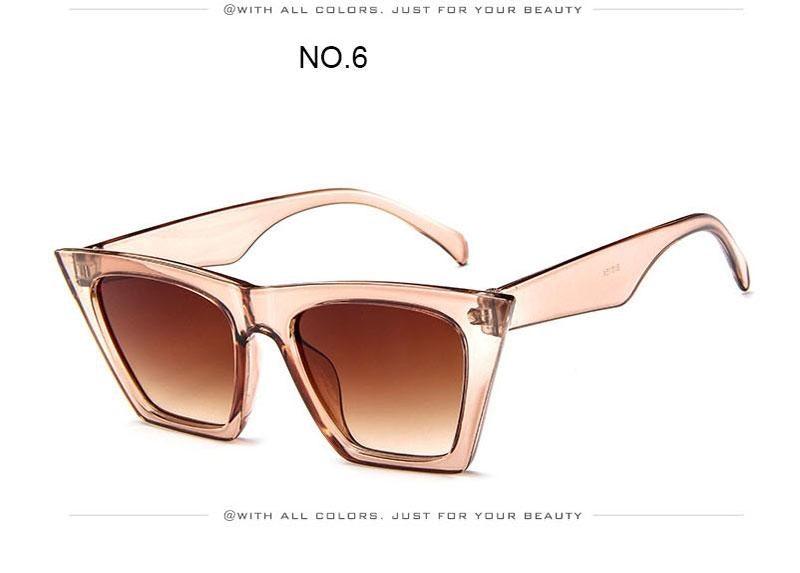 Vintage Square Cat Eye Sunglasses Women Retro Trendy Cateye Sunglasses Popular Sunglasses In High Quality And Colorful Frames Glasses For Women New Retro Eyewear Women -sunglasses- Melted Glam LLC