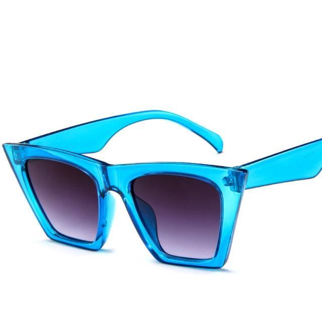 Vintage Square Cat Eye Sunglasses Women Retro Trendy Cateye Sunglasses Popular Sunglasses In High Quality And Colorful Frames Glasses For Women New Retro Eyewear Women -sunglasses- Melted Glam LLC