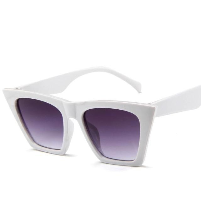 Vintage Square Cat Eye Sunglasses Women Retro Trendy Cateye Sunglasses Popular Sunglasses In High Quality And Colorful Frames Glasses For Women New Retro Eyewear Women -sunglasses- Melted Glam LLC