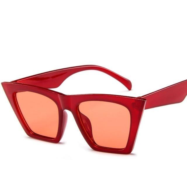 Vintage Square Cat Eye Sunglasses Women Retro Trendy Cateye Sunglasses Popular Sunglasses In High Quality And Colorful Frames Glasses For Women New Retro Eyewear Women -sunglasses- Melted Glam LLC