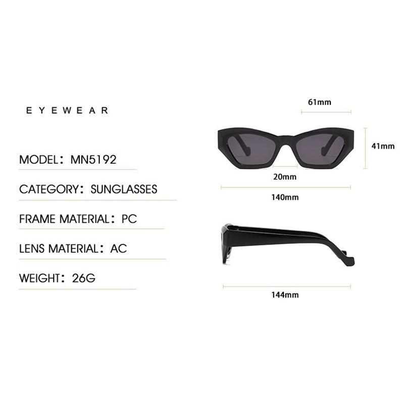 Vintage Style Retro Style Women Sunglasses New Irregular Glasses For Women Eyewear For Women Sunglasses Women Men Vintage Square Glasses -sunglasses- Melted Glam LLC