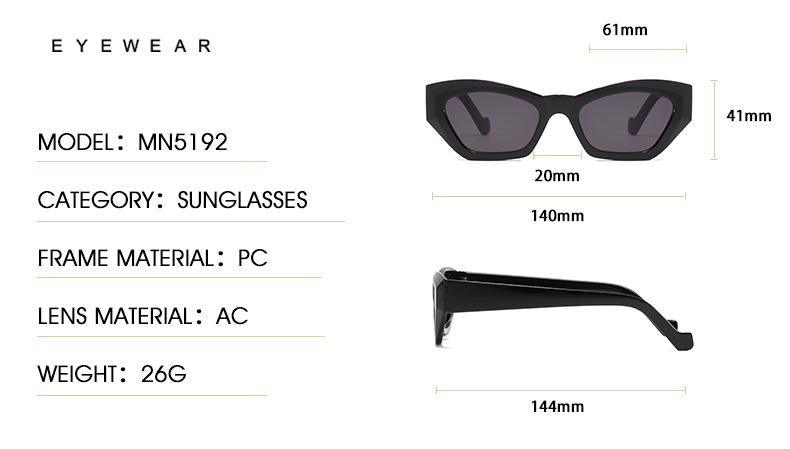Vintage Style Retro Style Women Sunglasses New Irregular Glasses For Women Eyewear For Women Sunglasses Women Men Vintage Square Glasses -sunglasses- Melted Glam LLC