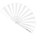 The White Fan (UV) -Hand Fan- Melted Glam LLC