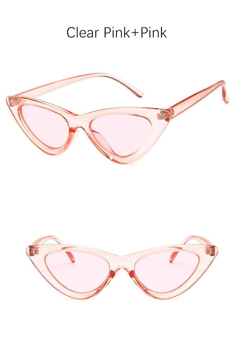 Women Elegant Black Summer Sunglasses Stylish New Popular Cat Eye Design Sunglasses For Woman New Small Eyewear Shades For Women Retro Summer Design Glasses -sunglasses- Melted Glam LLC