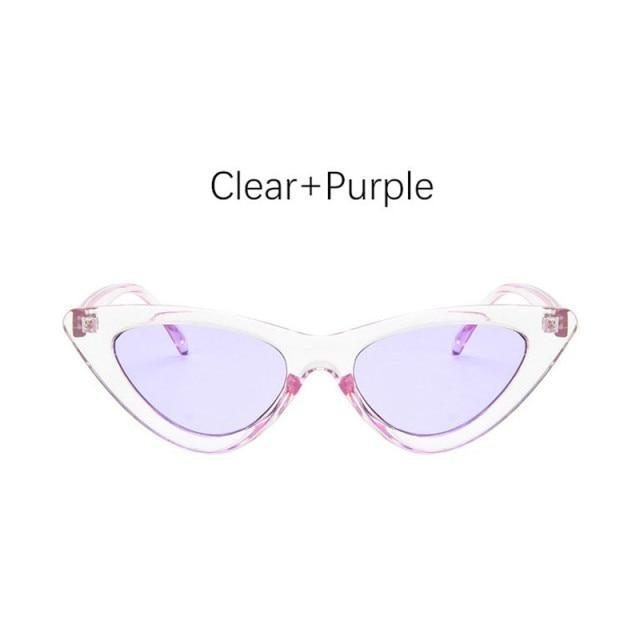Women Elegant Black Summer Sunglasses Stylish New Popular Cat Eye Design Sunglasses For Woman New Small Eyewear Shades For Women Retro Summer Design Glasses -sunglasses- Melted Glam LLC