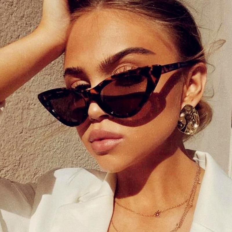 Women Elegant Black Summer Sunglasses Stylish New Popular Cat Eye Design Sunglasses For Woman New Small Eyewear Shades For Women Retro Summer Design Glasses -sunglasses- Melted Glam LLC