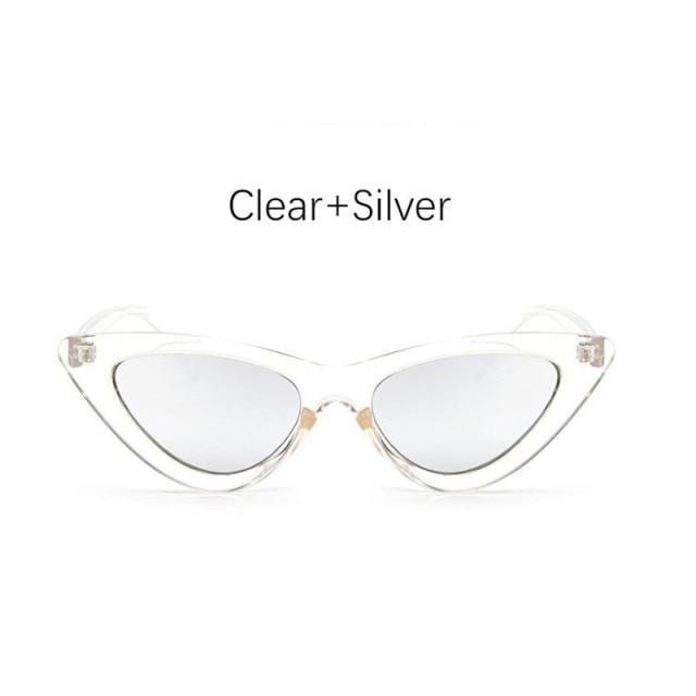 Women Elegant Black Summer Sunglasses Stylish New Popular Cat Eye Design Sunglasses For Woman New Small Eyewear Shades For Women Retro Summer Design Glasses -sunglasses- Melted Glam LLC