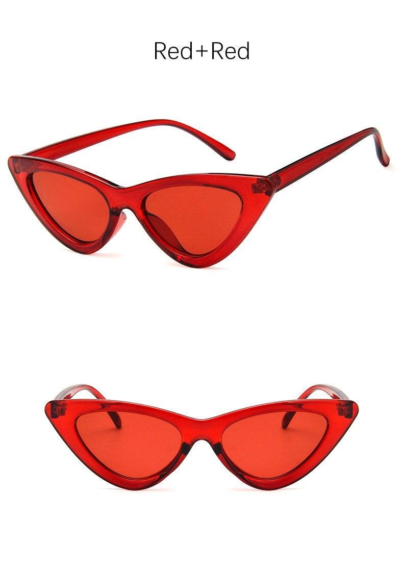 Women Elegant Black Summer Sunglasses Stylish New Popular Cat Eye Design Sunglasses For Woman New Small Eyewear Shades For Women Retro Summer Design Glasses -sunglasses- Melted Glam LLC