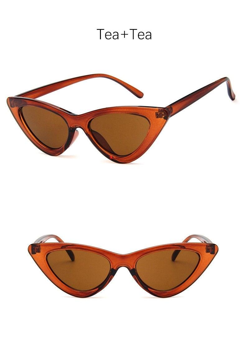 Women Elegant Black Summer Sunglasses Stylish New Popular Cat Eye Design Sunglasses For Woman New Small Eyewear Shades For Women Retro Summer Design Glasses -sunglasses- Melted Glam LLC