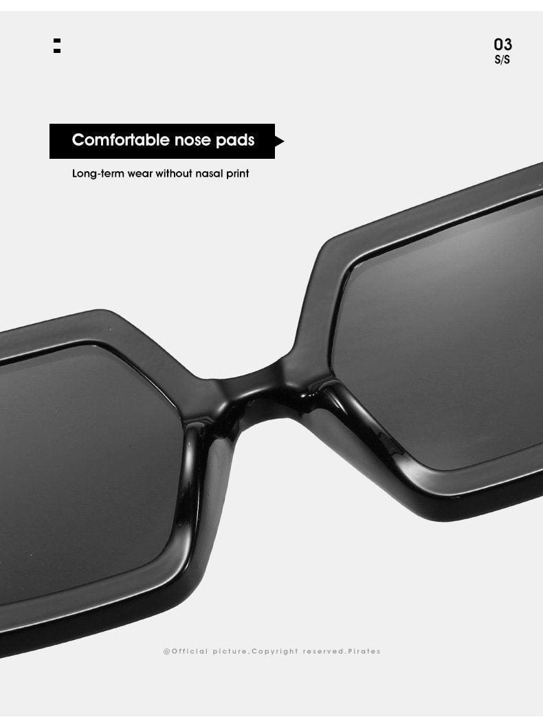 Women Elegant Design Sunglasses Stylish Fashionable Square Shape Sunglasses For Women Latest Unique Chain Style Sun Glasses For Female New Different Shades Large Frame Eyewear -sunglasses- Melted Glam LLC