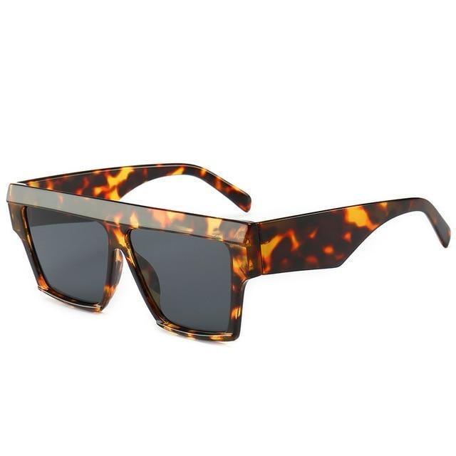 Women Flat Top Sunglasses New Men Square Shape New Classic Shades In Gradient Black Sun Glasses For Male New Fashionable Big Size Frame In Vintage Shape Eyewear -sunglasses- Melted Glam LLC