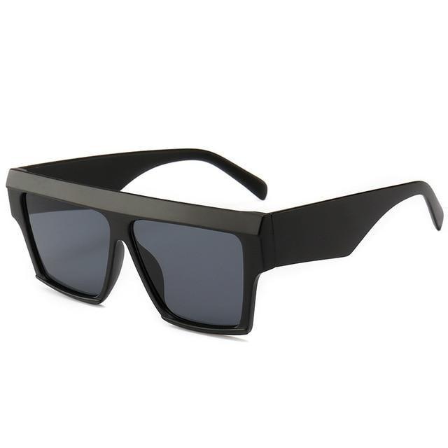 Women Flat Top Sunglasses New Men Square Shape New Classic Shades In Gradient Black Sun Glasses For Male New Fashionable Big Size Frame In Vintage Shape Eyewear -sunglasses- Melted Glam LLC