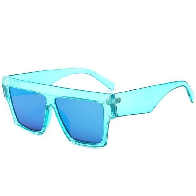 Women Flat Top Sunglasses New Men Square Shape New Classic Shades In Gradient Black Sun Glasses For Male New Fashionable Big Size Frame In Vintage Shape Eyewear -sunglasses- Melted Glam LLC