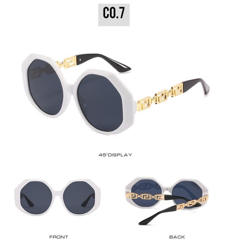 Women Large Hexagon Inspired Sunglasses Fashionable Big Frame & Polygonal Ladies Sunglasses Classic Retro Shape Street Shooting Sunglasses For Men And Women Sunglasses -sunglasses- Melted Glam LLC