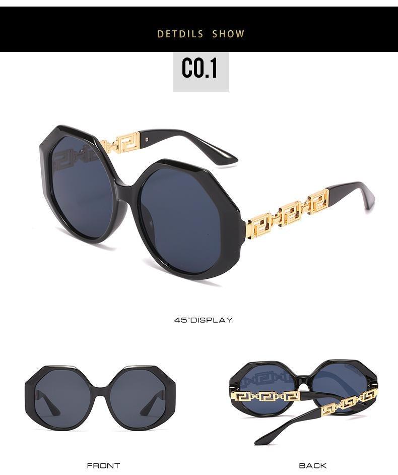 Women Large Hexagon Inspired Sunglasses Fashionable Big Frame & Polygonal Ladies Sunglasses Classic Retro Shape Street Shooting Sunglasses For Men And Women Sunglasses -sunglasses- Melted Glam LLC