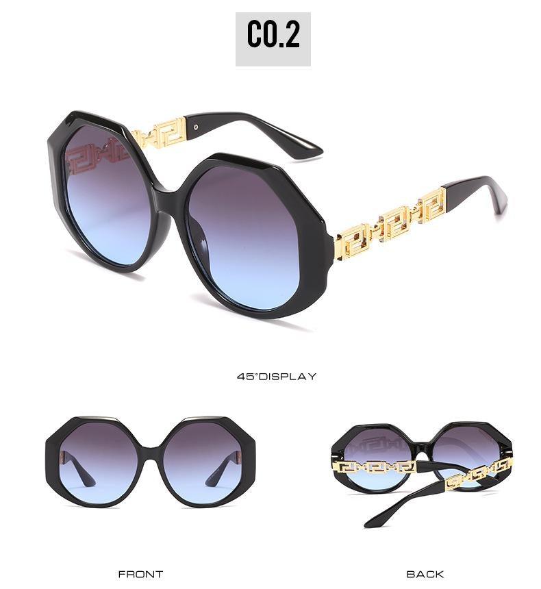 Women Large Hexagon Inspired Sunglasses Fashionable Big Frame & Polygonal Ladies Sunglasses Classic Retro Shape Street Shooting Sunglasses For Men And Women Sunglasses -sunglasses- Melted Glam LLC