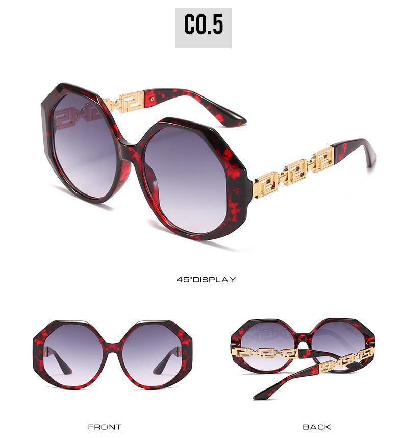 Women Large Hexagon Inspired Sunglasses Fashionable Big Frame & Polygonal Ladies Sunglasses Classic Retro Shape Street Shooting Sunglasses For Men And Women Sunglasses -sunglasses- Melted Glam LLC