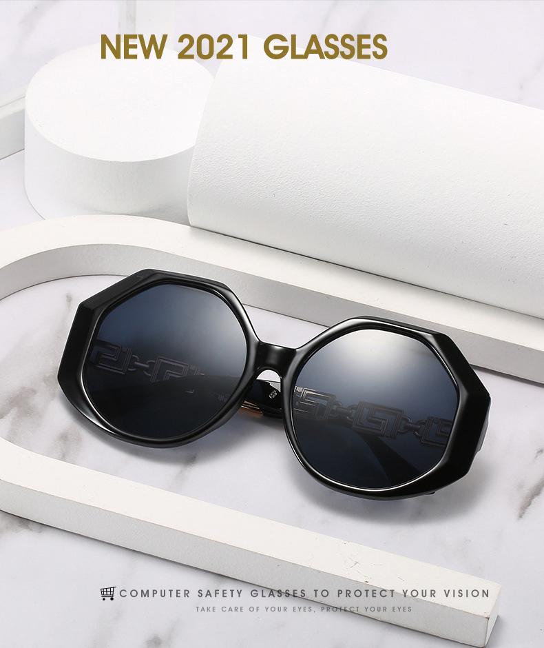 Women Large Hexagon Inspired Sunglasses Fashionable Big Frame & Polygonal Ladies Sunglasses Classic Retro Shape Street Shooting Sunglasses For Men And Women Sunglasses -sunglasses- Melted Glam LLC
