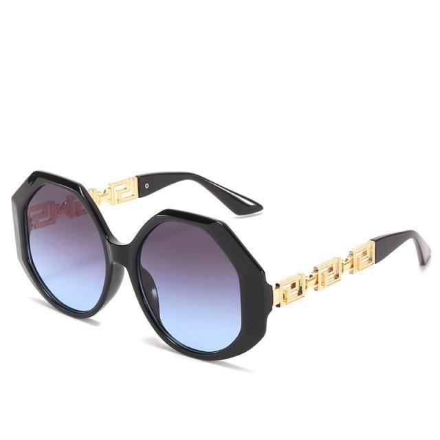 Women Large Hexagon Inspired Sunglasses Fashionable Big Frame & Polygonal Ladies Sunglasses Classic Retro Shape Street Shooting Sunglasses For Men And Women Sunglasses -sunglasses- Melted Glam LLC