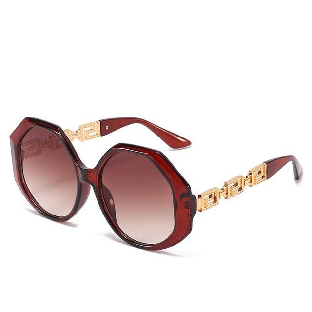 Women Large Hexagon Inspired Sunglasses Fashionable Big Frame & Polygonal Ladies Sunglasses Classic Retro Shape Street Shooting Sunglasses For Men And Women Sunglasses -sunglasses- Melted Glam LLC
