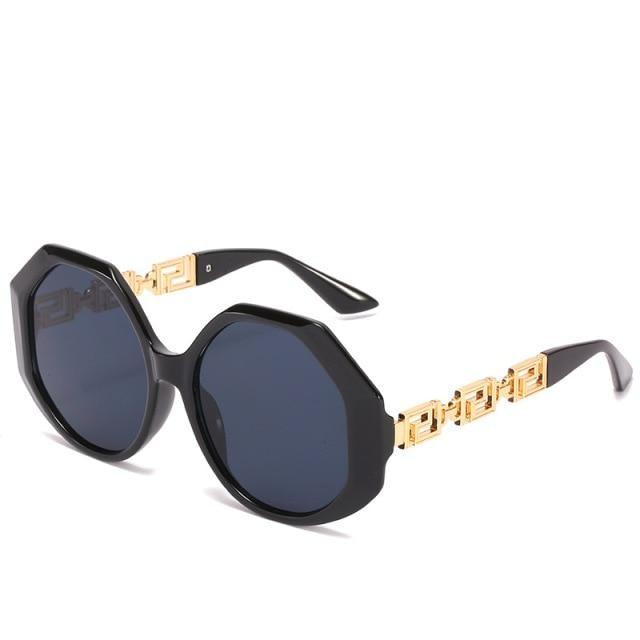 Women Large Hexagon Inspired Sunglasses Fashionable Big Frame & Polygonal Ladies Sunglasses Classic Retro Shape Street Shooting Sunglasses For Men And Women Sunglasses -sunglasses- Melted Glam LLC