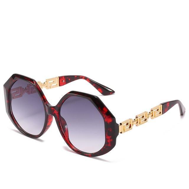 Women Large Hexagon Inspired Sunglasses Fashionable Big Frame & Polygonal Ladies Sunglasses Classic Retro Shape Street Shooting Sunglasses For Men And Women Sunglasses -sunglasses- Melted Glam LLC