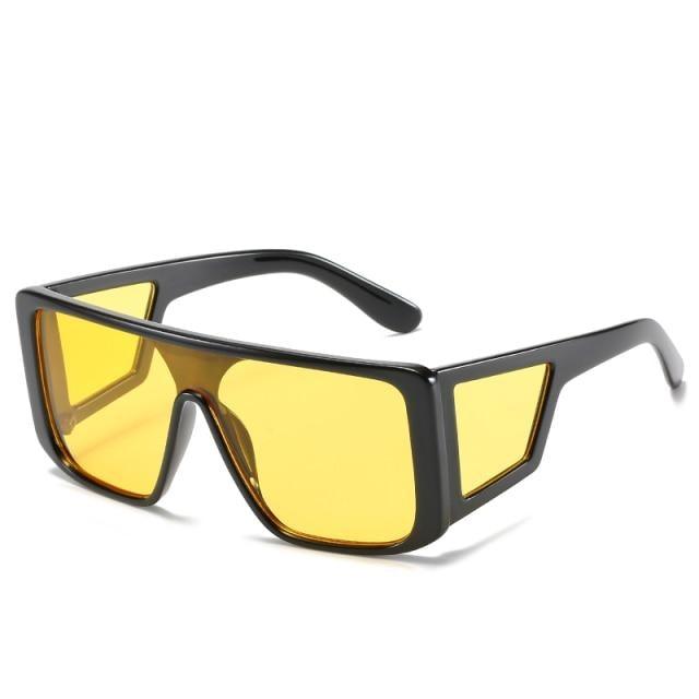 Women Luxury Square Design Colorful Sunglasses For Women New Big Oversized Flat Top Sun Glasses For Female Shades For Men Stylish Frames Retro Design Sunglasses -sunglasses- Melted Glam LLC