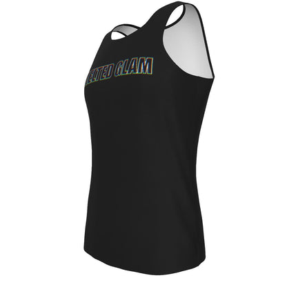 Lady Glam Tank Top – Unisex Polyester | Rave & Festival Clothing | Melted Glam - tank top - Melted Glam LLC