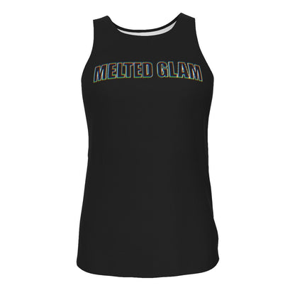 Lady Glam Tank Top – Unisex Polyester | Rave & Festival Clothing | Melted Glam - tank top - Melted Glam LLC