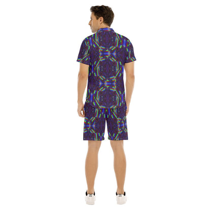 T-Shirt & Shorts Set – Men's | 44 Melting Options | Rave & Festival Outfit | Melted Glam - T-Shirt & Shorts Set - Melted Glam LLC