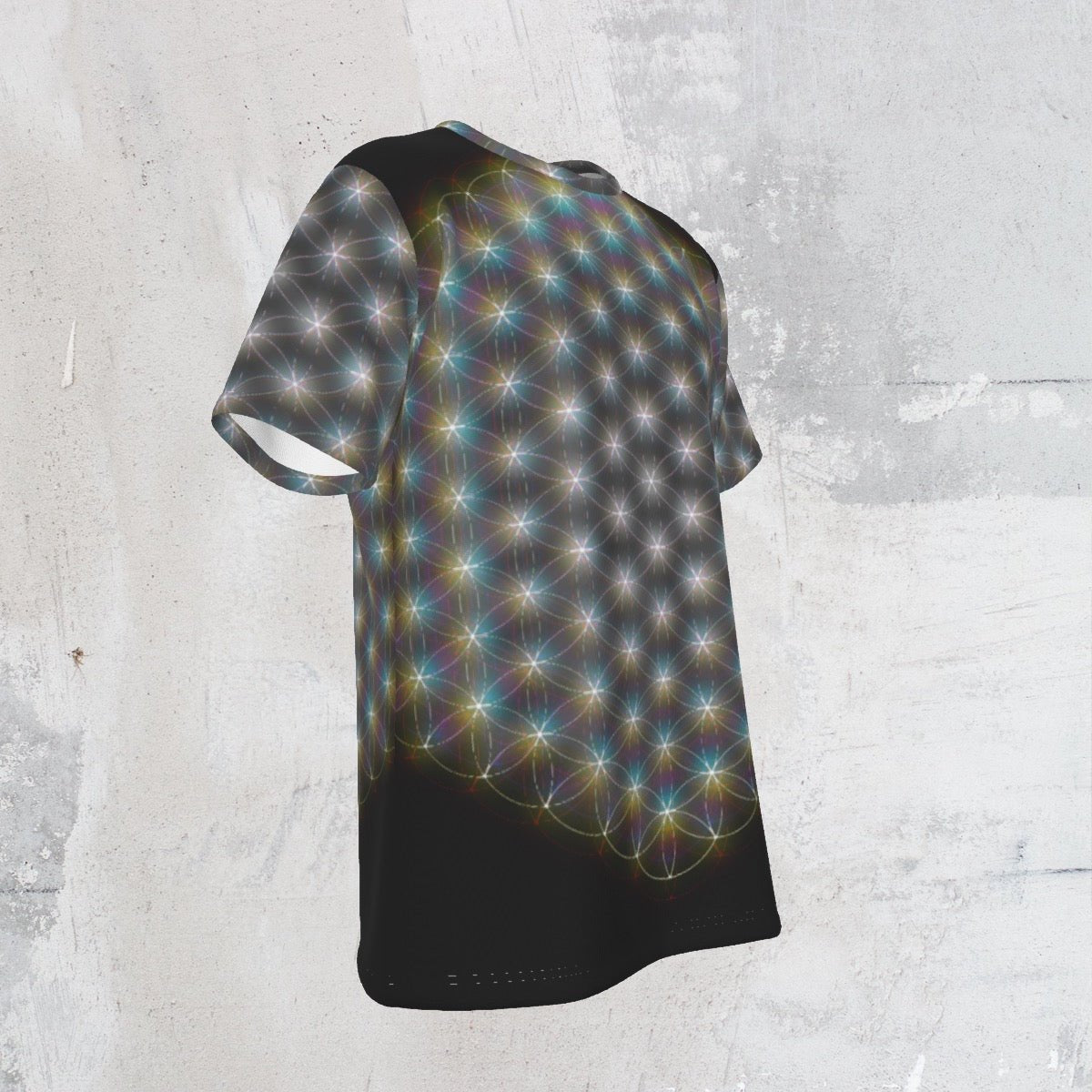 Flower of Life T-Shirt – Unisex Polyester | Rave & Festival Clothing | Melted Glam - T-Shirt - Melted Glam LLC