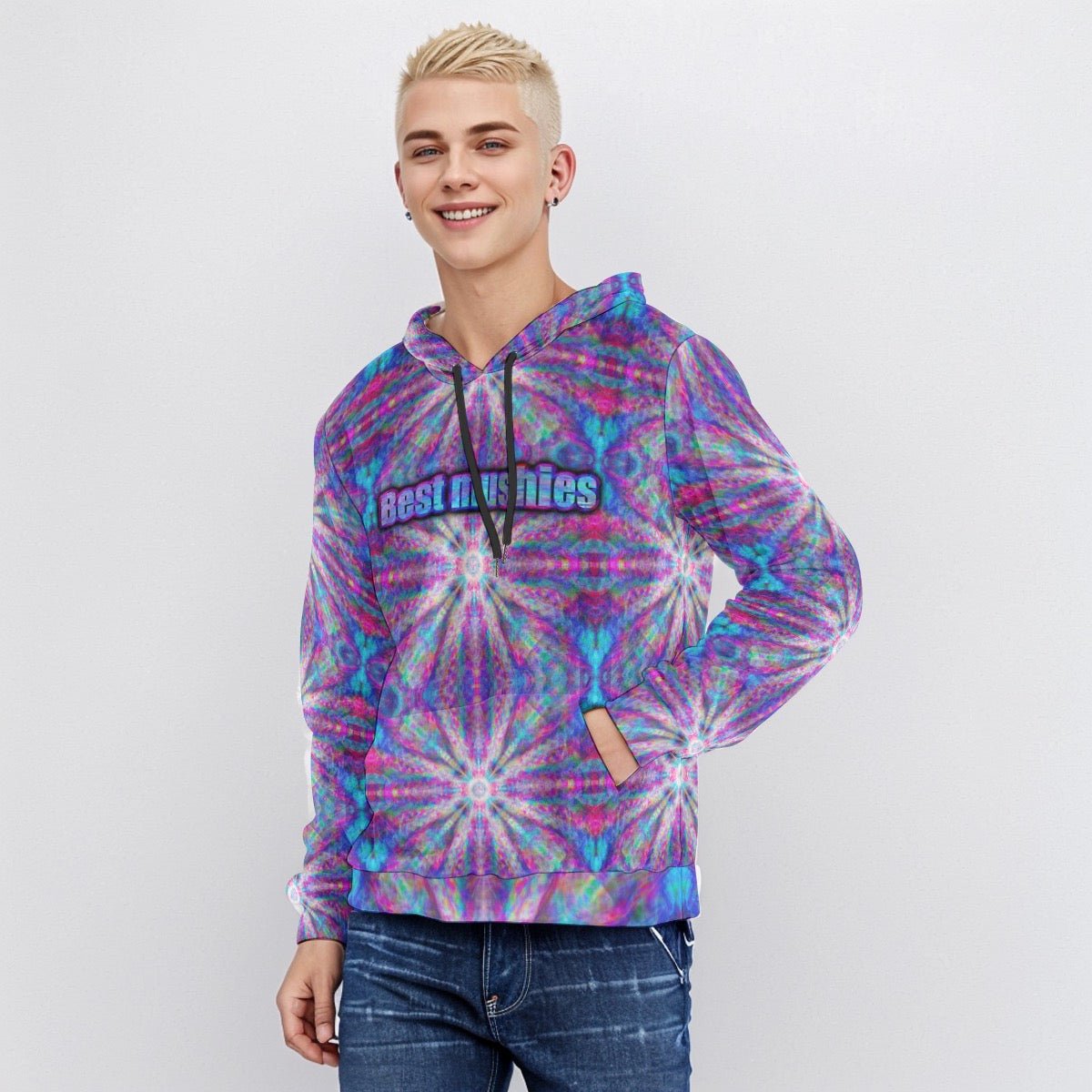 Best Mushie Right Hoodie velvet Unisex | Melted Glam | Rave gear , festival clothing - Hoodie - Melted Glam LLC