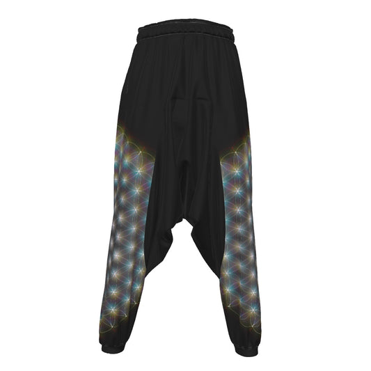 Embrace the festival vibe with Melted Glam's Flower of Life Wook Trousers. Loose, comfortable, and featuring intricate patterns, these trousers are perfect for all body shapes and all-day ease!